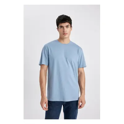 DEFACTO New Regular Fit Crew Neck Short Sleeve 100% Cotton Basic T-Shirt