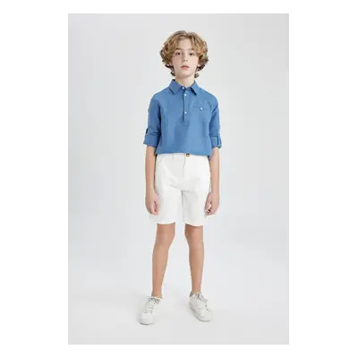 DEFACTO Boy's Gabardine Basic Shorts