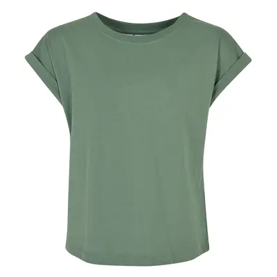 Girls' Organic Sage T-Shirt with Extended Shoulder