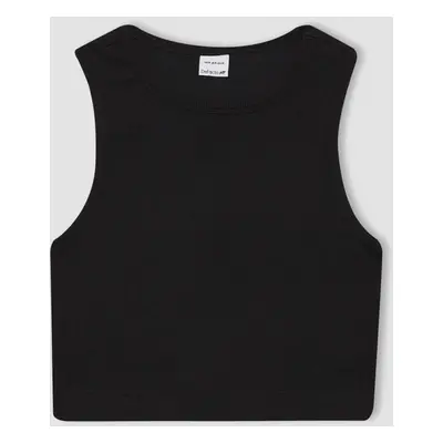 DeFactoFit Slim Fit Crew Neck Rib Athlete Undershirt