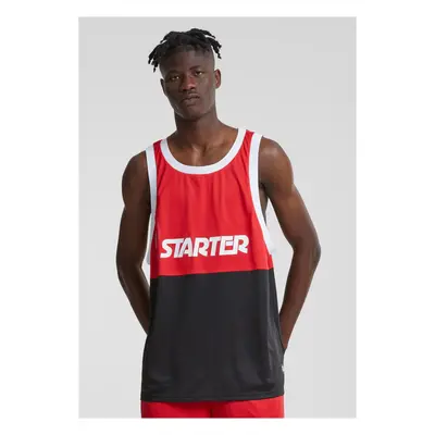 Men's tank top Split Mesh City red/black