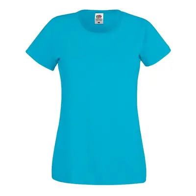 Blue Lady fit T-shirt Original Fruit of the Loom