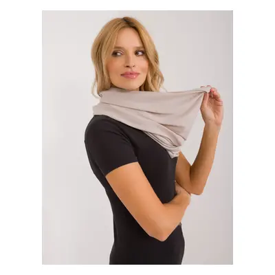 Women's beige viscose scarf