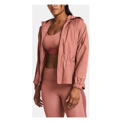 Under Armour UA Rush Woven FZ OS Jacket JKT-PNK - Women