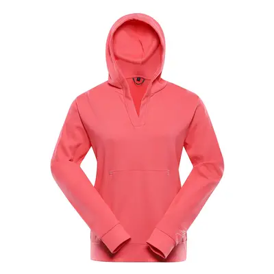 Women's hoodie ALPINE PRO MALMA calypso coral