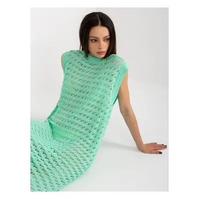 Mint knitted maxi dress