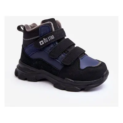 Children's insulated snow boots Navy Blue Big Star