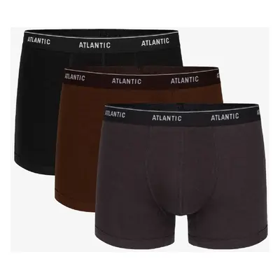 Boxer shorts Atlantic 3MH-179 A'3 S-2XL graphite-black-chocolate