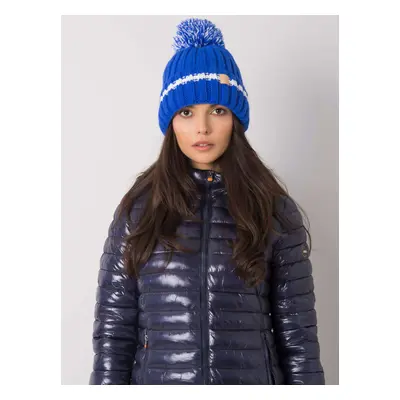 Women's blue padded hat