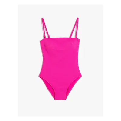 Koton Basic Swimwear with Thin, Detachable Straps