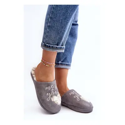 Women's Shiny Slippers Grey Geraja