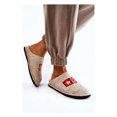 Home slippers Big Star KK276021 Beige