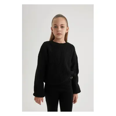 DEFACTO Girl's Crew Neck Sweater