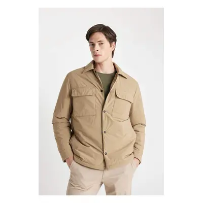 DEFACTO Slim Fit Polo Collar Coat