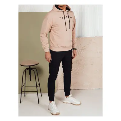 Men's sweatshirt with beige print Dstreet