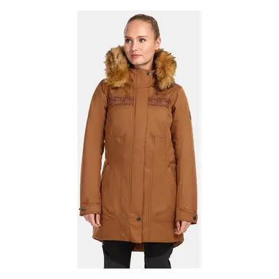 Women's winter coat Kilpi PERU-W Brown