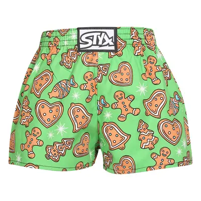 Children's boxer shorts Styx art classic rubber Christmas gingerbread