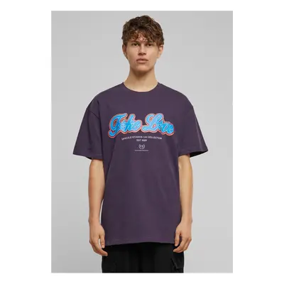 Men's T-shirt F*ke L*ve Heavy Oversize Purple