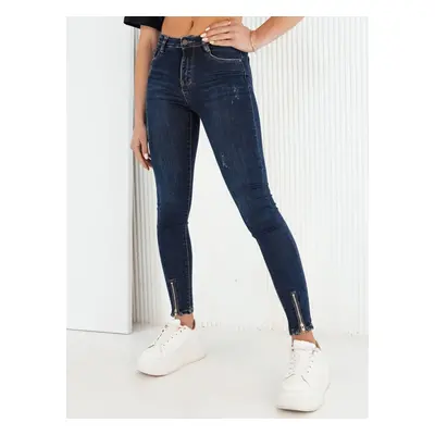 Women's denim trousers CANOS, navy blue Dstreet