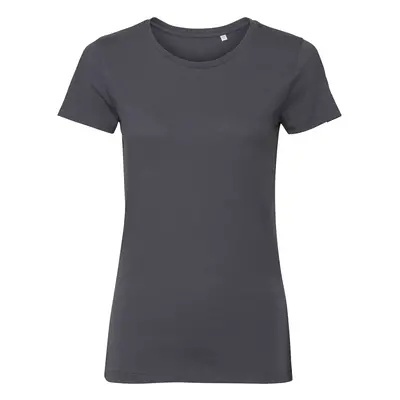 Dark grey women's t-shirt Pure Organic Russell