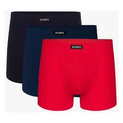 Boxer shorts Atlantic 3SMH-048 A'3 M-2XL red-blue-navy