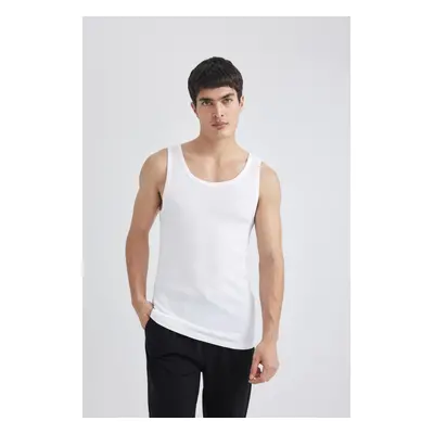 DEFACTO Slim Fit Ribbed 2-Piece Undershirt