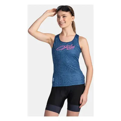 Women's cycling tank top KILPI VAI-W Dark blue