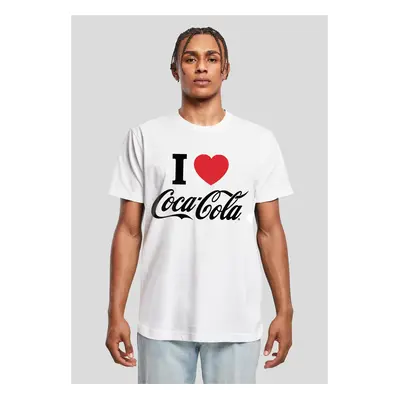 Men's T-shirt I Love Coca Cola white