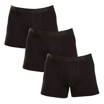 3PACK Men's Boxer Shorts Pietro Filipi Black