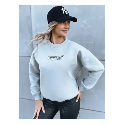 Women's oversize sweatshirt NEVER gray Dstreet