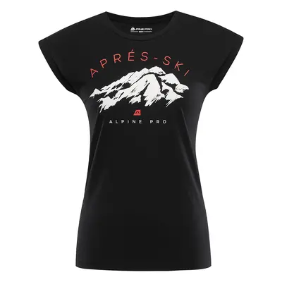 Women's functional T-shirt with cool-dry ALPINE PRO GREMA black variant pa