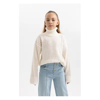 DEFACTO Girls Turtleneck Sweater