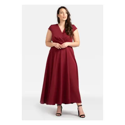 Női ruha Karko Karko_Dress_SB250_Burgundy