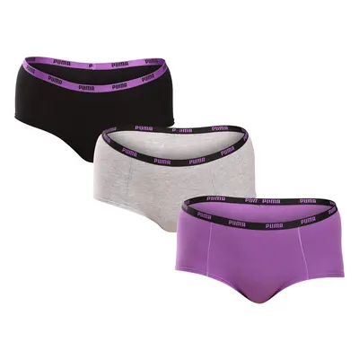 3PACK Women's Panties Puma Multicolor