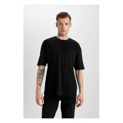 DEFACTO Oversize Fit Crew Neck Short Sleeve Heavy Fabric Basic T-Shirt