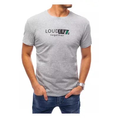 Men's T-shirt with light grey Dstreet print