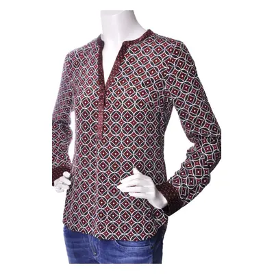 Tommy Hilfiger Blouse - CAROL PRT BLOUSE LS burgundy