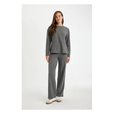 DEFACTO Wide Leg Thessaloniki Fabric Trousers