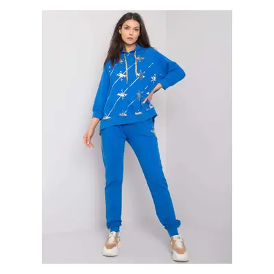 Dark blue tracksuit with trousers