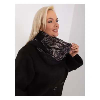 Black and white women's viscose scarf