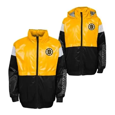 Outerstuff Children's Jacket GOAL LINE STANCE FZ WINDBREAKE BOSTON BRUINS