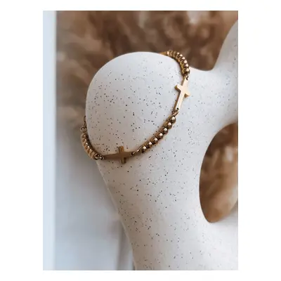 Gold bracelet CROSS Dstreet