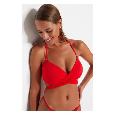 Trendyol Red Bralette nyakkendő bikini felső