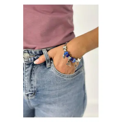 Blue cornflower bracelet