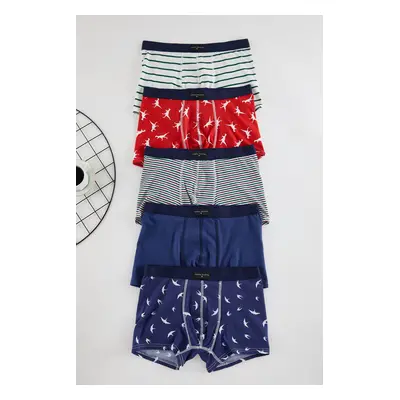 Trendyol Pack Patterned/Plain Pack Boxers