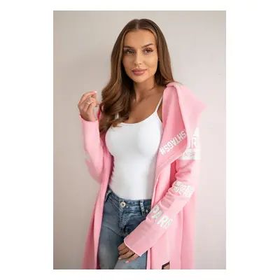 Coatee with subtitles light pink