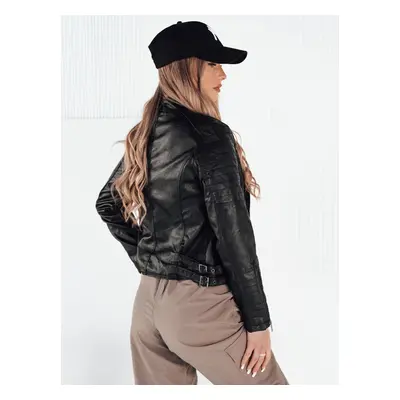 Women's leather jacket BAILO black Dstreet