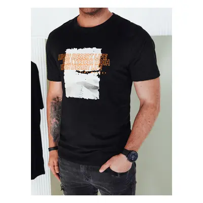 Men's T-shirt with black Dstreet print