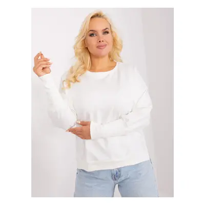 Women's oversized cotton blouse Ecru