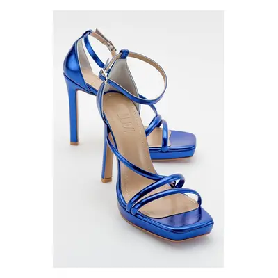 LuviShoes Shelp Sax Blue Women's High Heels